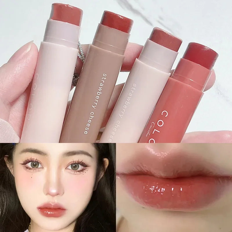 Lasting Moisturizing Colorful Lipbalm Nourishes Lip Reduces Liplines Anti Dry Crack Lipsticks Natural Female Lips Care Lipgloss