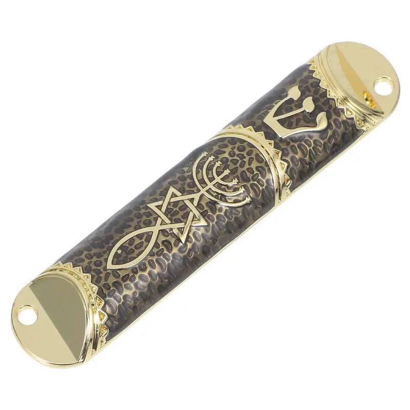 Mezuzah Scroll Jewish Door Practical Mezuza Metal Mezuza Plaque Judaica Gift with Scroll