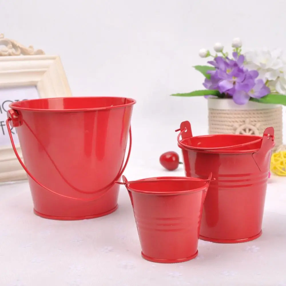 Vintage Shabby Metal Flower Vase Tin Pitcher Jug Plants Wedding Bucket Home Garden Decoration Dining Bar Decoration Iron Crafts