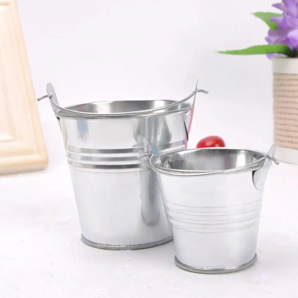 Vintage Shabby Metal Flower Vase Tin Pitcher Jug Plants Wedding Bucket Home Garden Decoration Dining Bar Decoration Iron Crafts