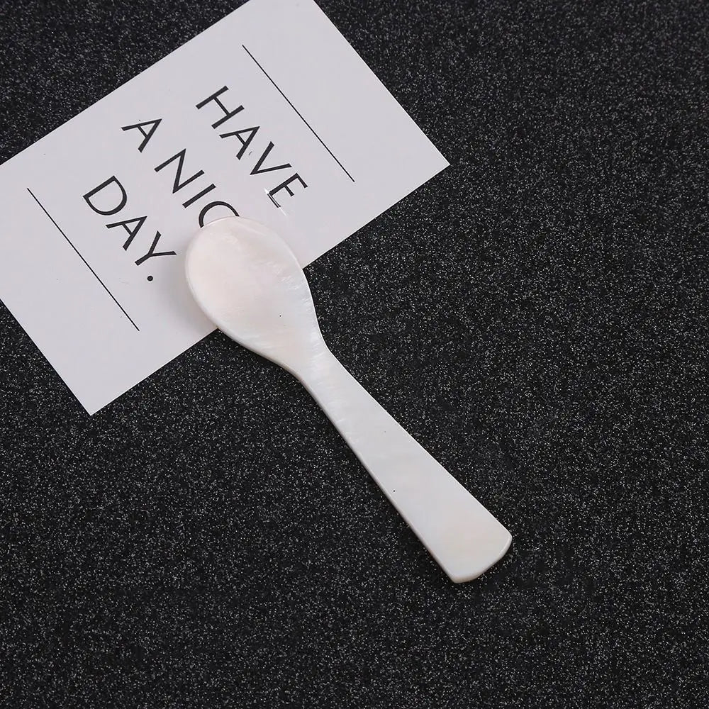 Natural Conch Shell Ice Cream Coffee Spoon Caviar Spoon Seashells Stirring Spoons Teaspoon Kitchen Tool