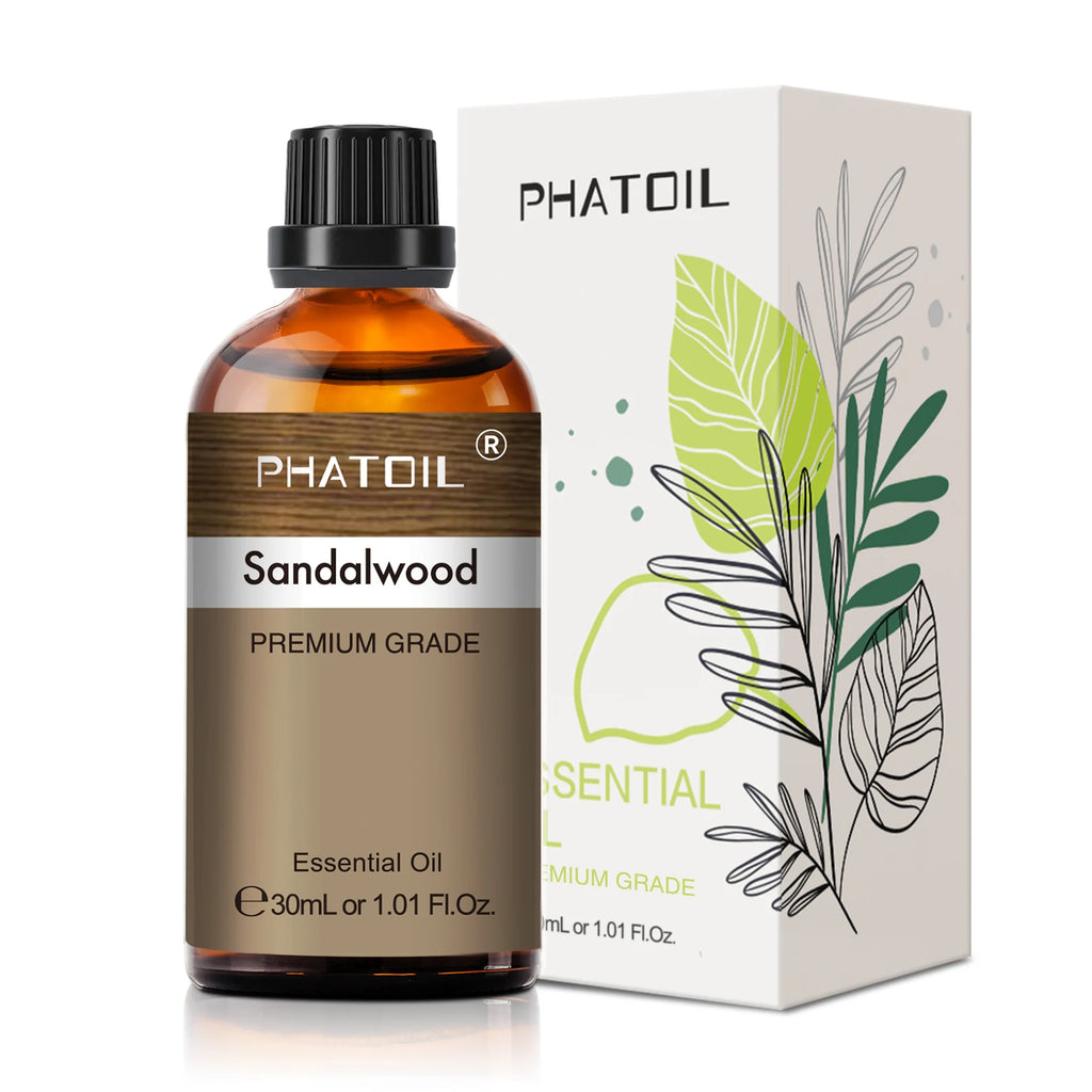 PHATOIL 30ml Aromatherapy Essential Oil Lavender Eucalyptus Vanilla Sweet Orange Aroma Oils For Diffuser Candle Making DIY Soap