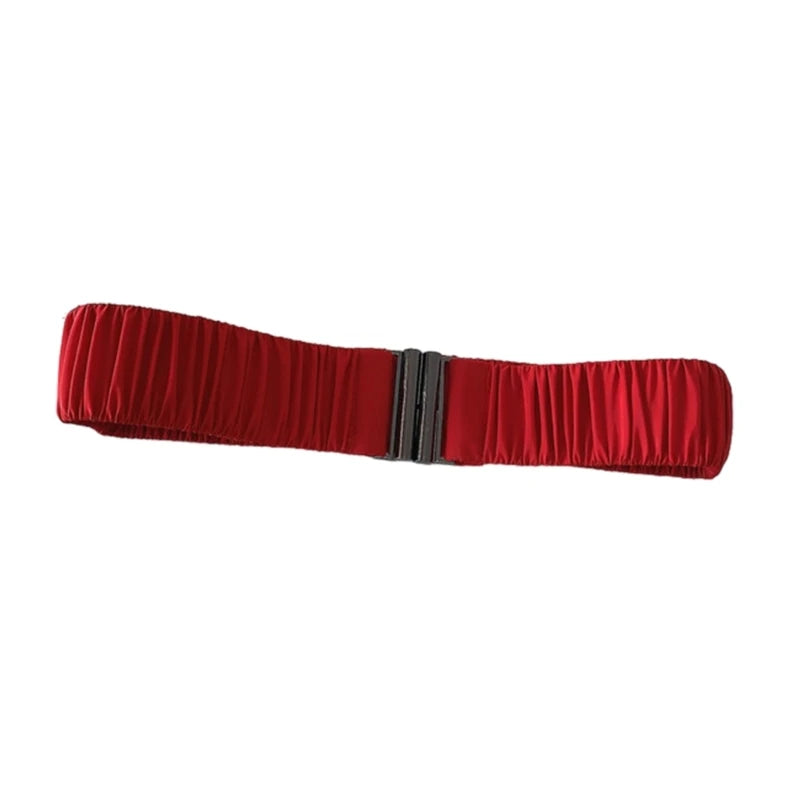 Women Elastic Belt Slim Shaping Girdle Belt Casual Corset Belt Lady Waistband Winter Down Jacket Overcoat Accessories