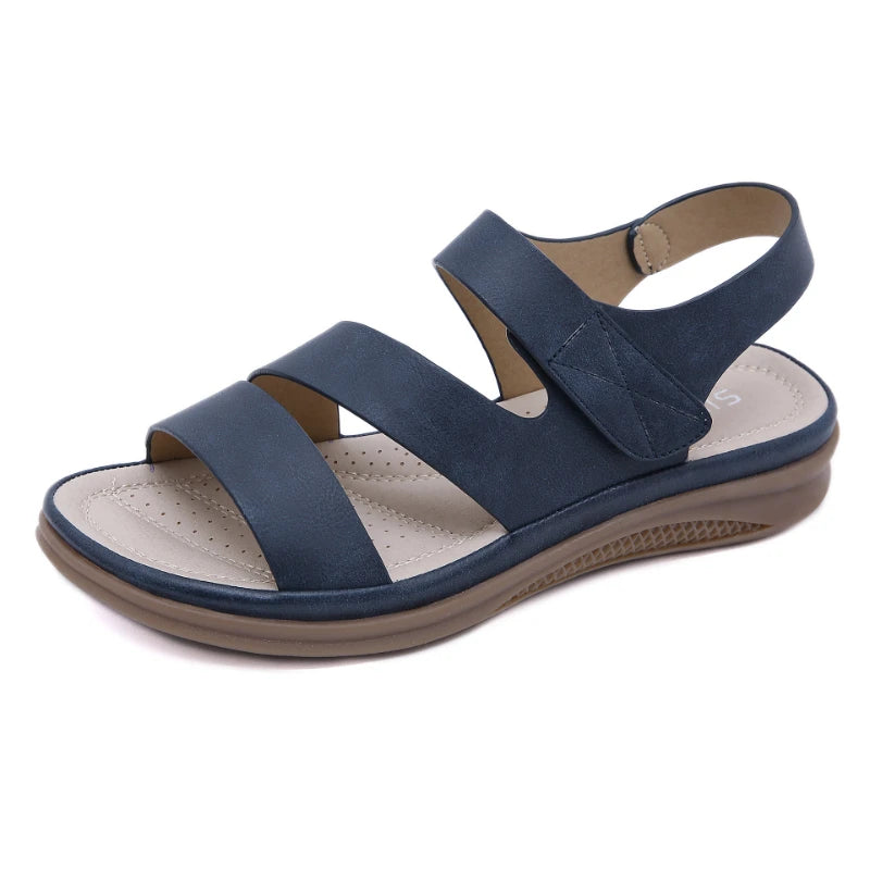 2025 Sandals For Women Casual Lightweight Large Size Retro Wedge Comfortable Sandals Versatile Comfortable And Breathable