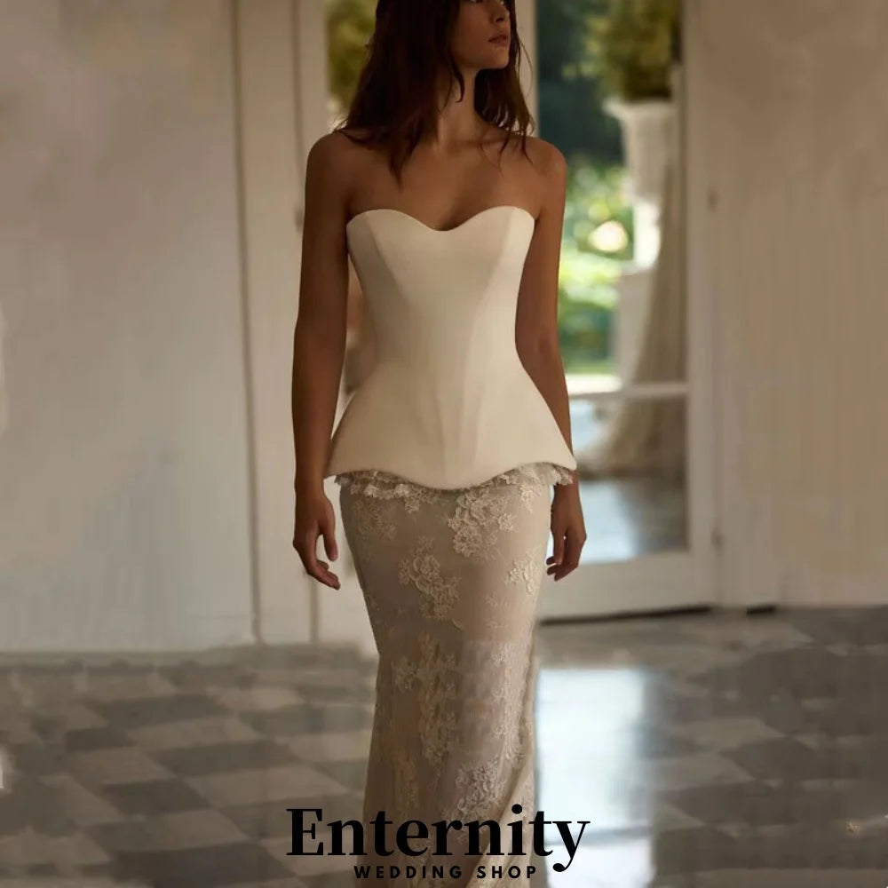 Customized Lace-up Wedding Dresses Elegant Sweetheart Sleeveless For Women Charming Lace Applique Bridal Gowns Vestidos De Novia