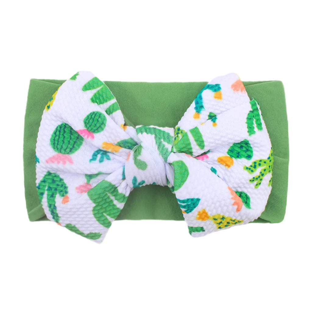 Baby Newborn Headband For Girls Elastic Knit Children Turban Baby Bows Soft Nylon Kids Headwear Hair Accessories Lovely