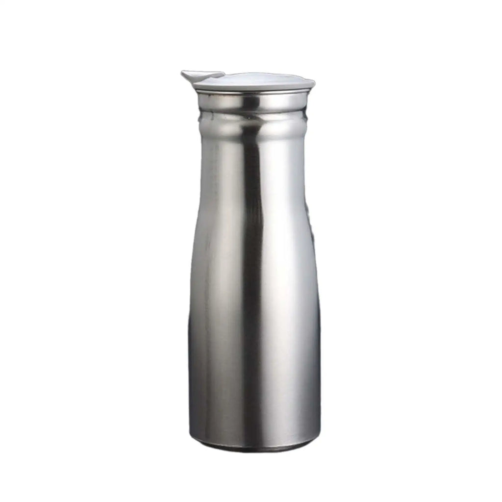 Stainless Steel Water Jug Lemonade Kettle Cold Water Tea Kettle Teapot Sealed Lid Iced Tea Pitcher Multiuse for Milk Lemonade