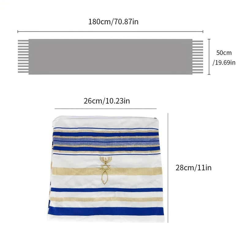 New Jewish Tallit Prayer Shawl Women Ladies Men assel Prayer Scarf Arabic Scarves Prayer Shawl Talis 52x180cm
