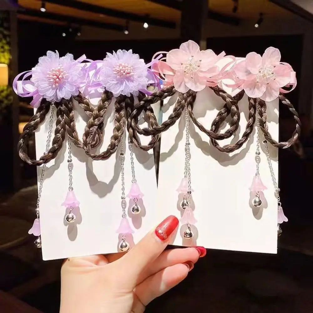 Duckbill Clip Bowknot  Hair Clip Wig Braid Head Wear Ancient Style  Hairpin Children Hair Clip Women Hair Accessories