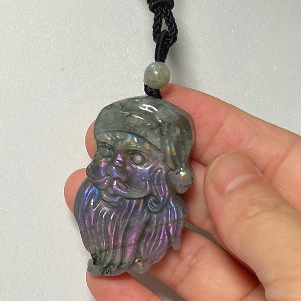 Necklace Pendant Natural Stone Irregular Shape Bead Blue Green Orange Labradorite Pendant for Women Men Jewelry 1Pcs