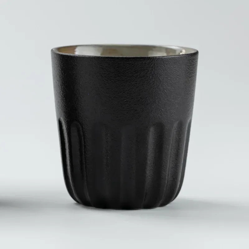 Ceramic Coffee Cup Japanese Stone Mug Coffee Mug Large Water Cup Japanese Simple Gradient Cup Beverage Utensil Kitchen