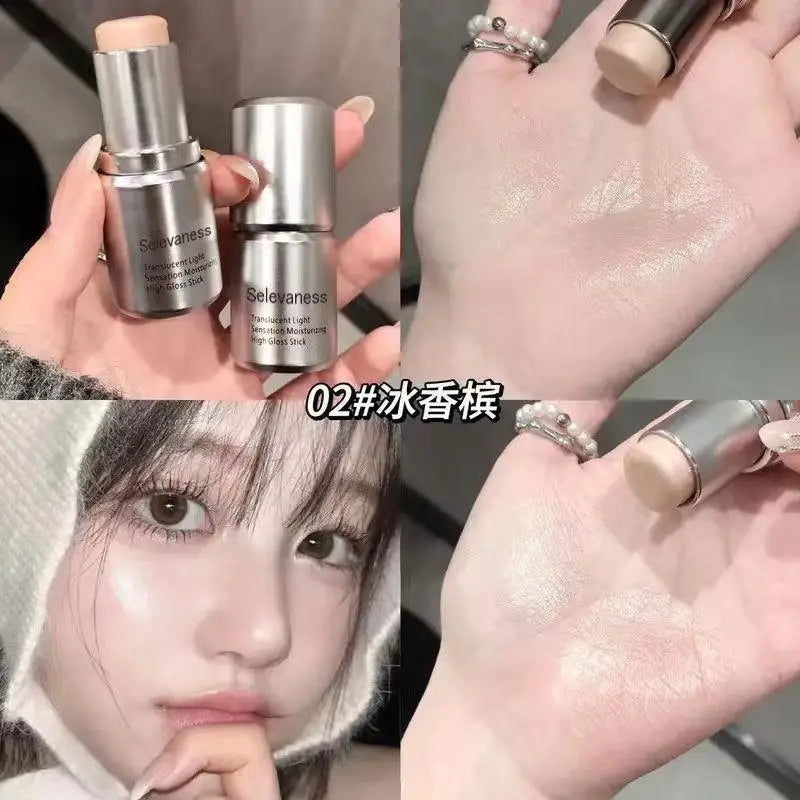 Wet and Shimmer Highlighter Stick natural pearlescent Glitter Durable Contour palette Face Body Brighten Cosmetics Makeup