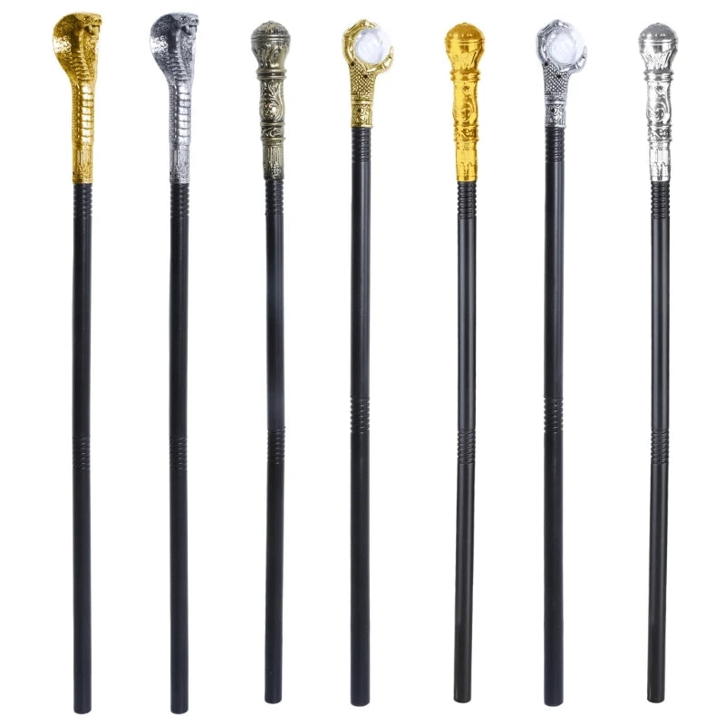 Egyptian Cobras Staff Snake Staff Walking Cane Pimp Cane Egyptian Staff Scepter Pretend Play Costume Props