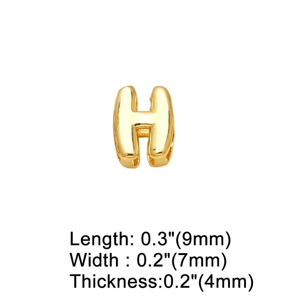 FLOLA Minimalist 26 Letters DIY Necklaces for Women Gold Plated Chain Custom Name Necklace Simple Jewelry Gifts nkev10