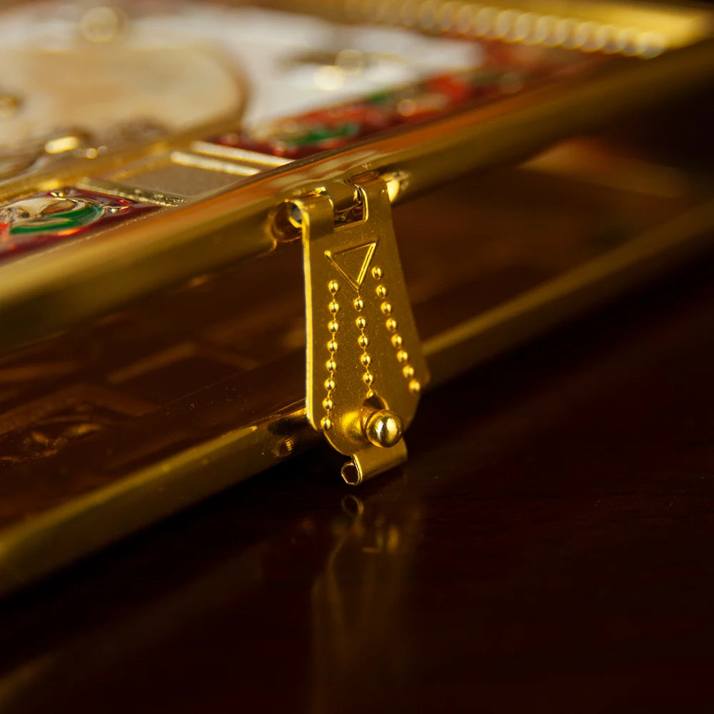 19*14*3.CM Eastern Orthodox Holy Scriptures Gospel Book Cover For Church With High Quality Handmade And Gold Plating