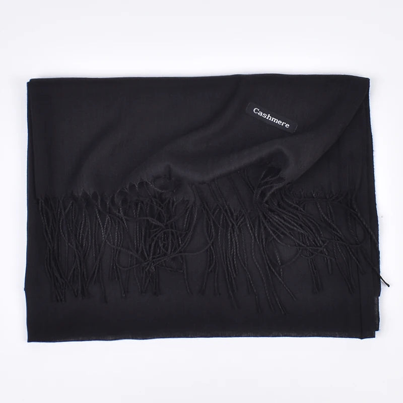 New autumn and winter solid color scarf for both men and women, 100g single color headscarf shawl