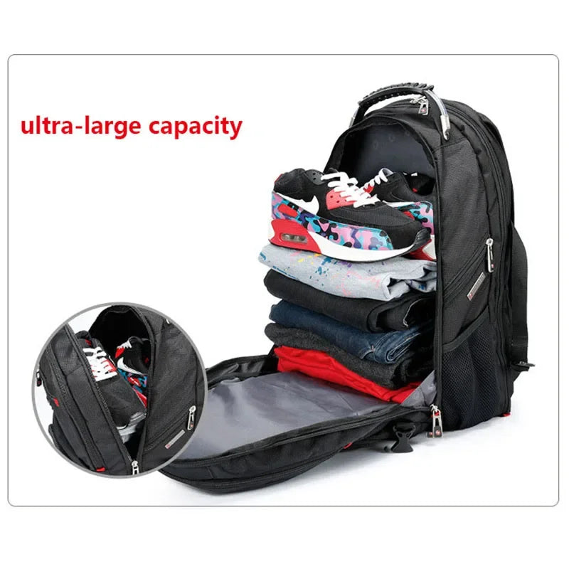 Multifunctional bags Durable 17 Inch Laptop Backpack, Travel Bag,College Bookbag,USB Charging Port,Water Resistant