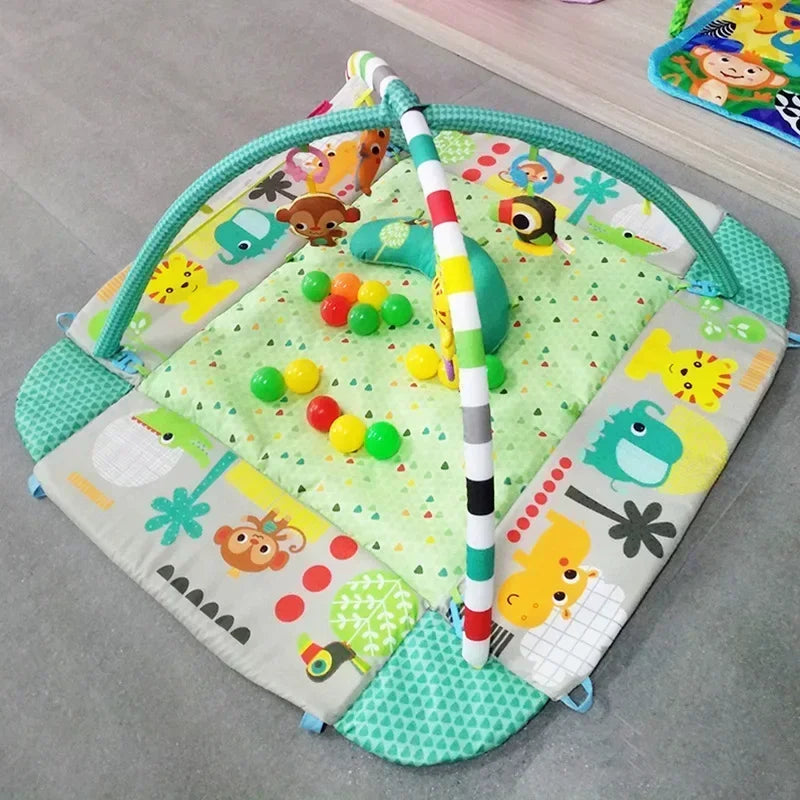 Baby Fitness Frame Crawling Game Blanket Multifunctional Mat Fence Crawling Mat Infant Rug Kids Activity Mat Gym Educational Toy