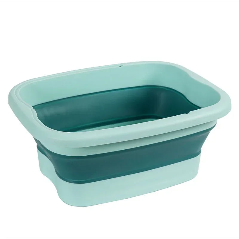 Foldable Footbath Massage Bucket Soaking Bucket Folding Basin Spa Foot Bath Bucket Household Bath Pedicure Dorm Room Essentials