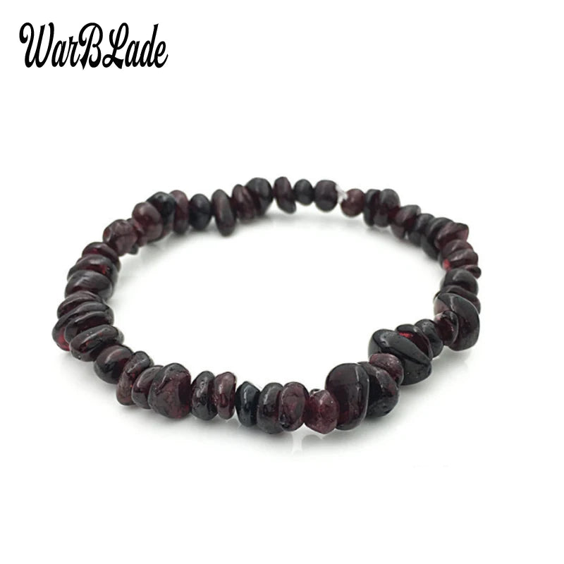 New Women Bracelets Bangles Natural Gem Stone Bracelet Irregular Stretch Chip Beads Nuggets Bracelets Bangles Crystal Wristband