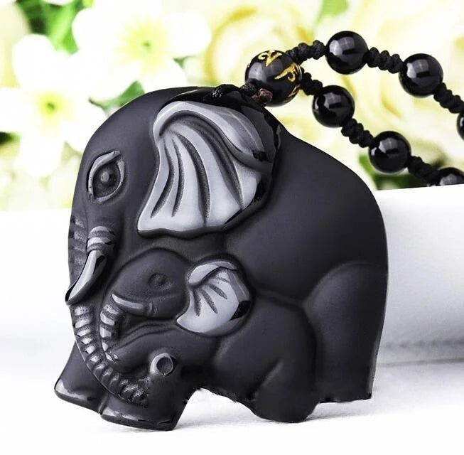 Natural Black Obsidian Money Buddha Pendant Necklace Chinese Hand Carved  Accessories Amulet for Men Women Fashion Jewelry
