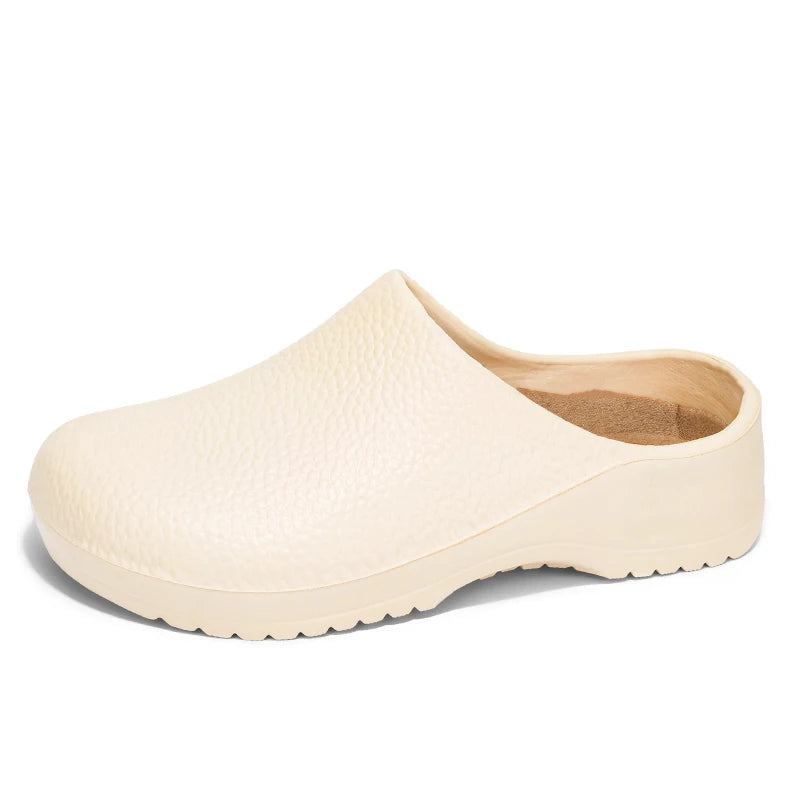 Couple Chef Shoes Four Seasons Waterproof  Anti slip Men's and Women's casual Business Work Shoes Fashion comfort Half EVA Shoes