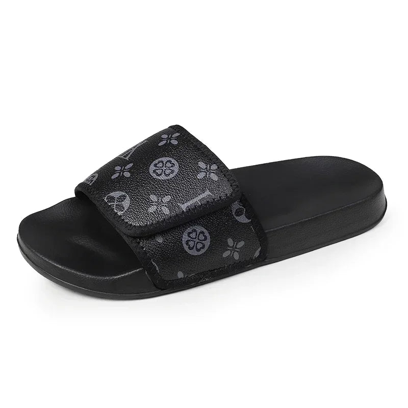 Sandalias De Piel Auténtica Para Hombre Chanclas Cómodas Para Casa Zapatos De Verano Mens Shoes Men Sandals