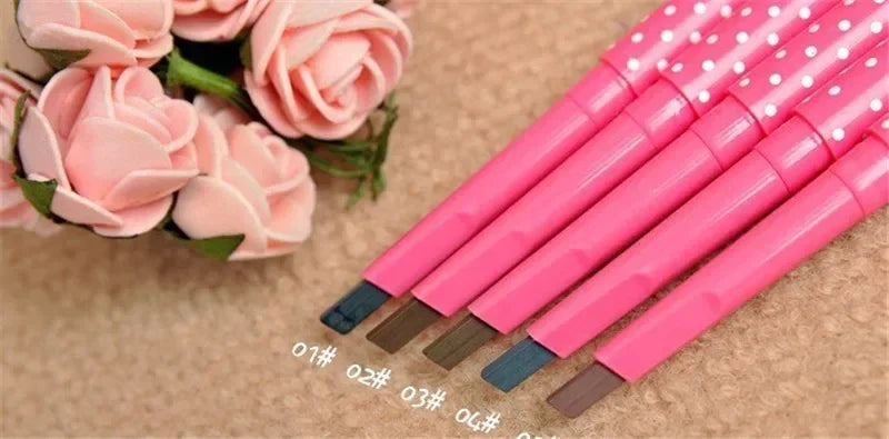 New 1pcs Longlasting Eyebrow Pencil Natural Waterproof Rotating Automatic Eye Brow Pencil Cosmetic Eyebrow Shaping Liner Pen Hot