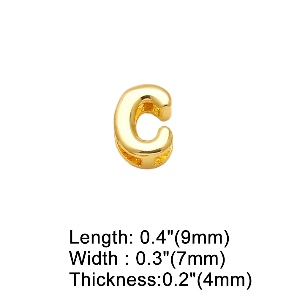 FLOLA Minimalist 26 Letters DIY Necklaces for Women Gold Plated Chain Custom Name Necklace Simple Jewelry Gifts nkev10