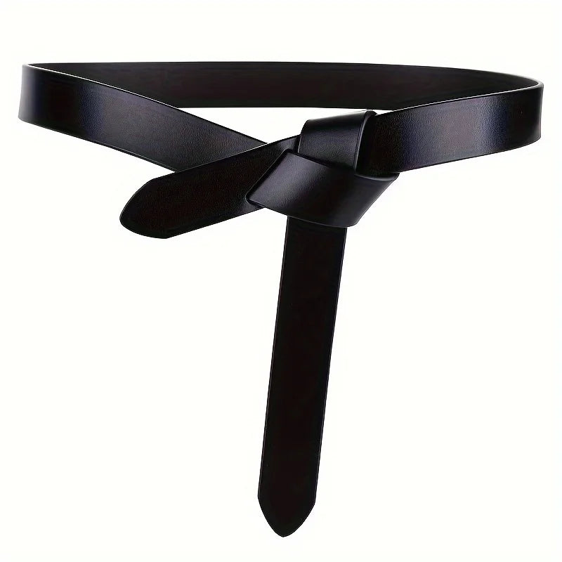 Knotted Strap Cowhide Belt Women Soft Genuine Leather Gothic Retro Luxury Designer Girdle Corset Dress Belts
