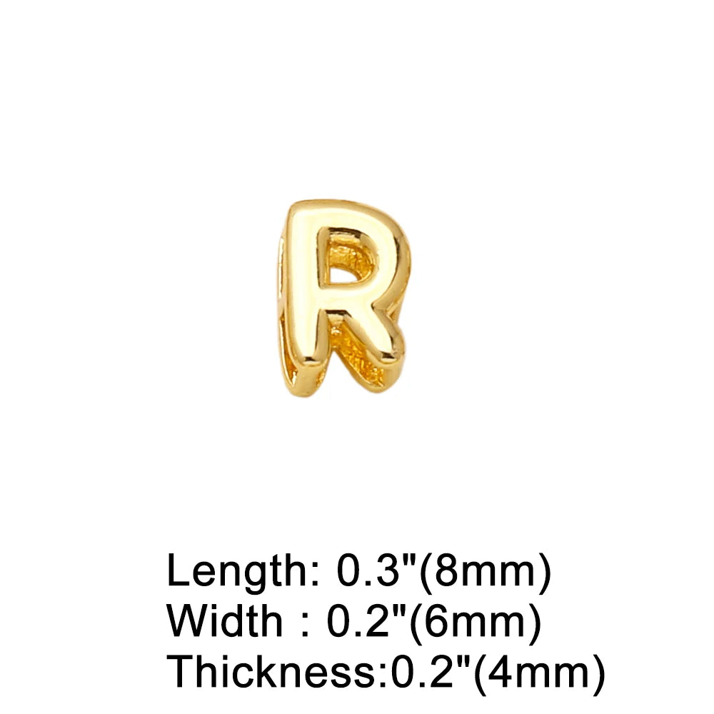 FLOLA Minimalist 26 Letters DIY Necklaces for Women Gold Plated Chain Custom Name Necklace Simple Jewelry Gifts nkev10