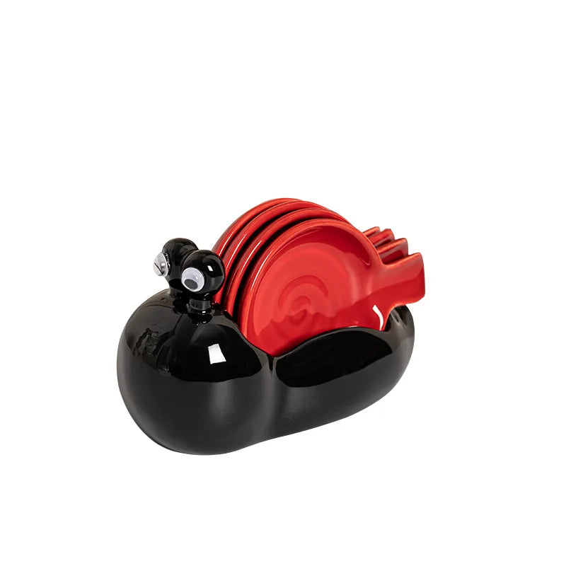 Snail Ceramic Small Dish Household Flavor Dish Hot Pot Dipping Dish Cute Creative Soy Sauce Dish Seasoning Vinegar Dish