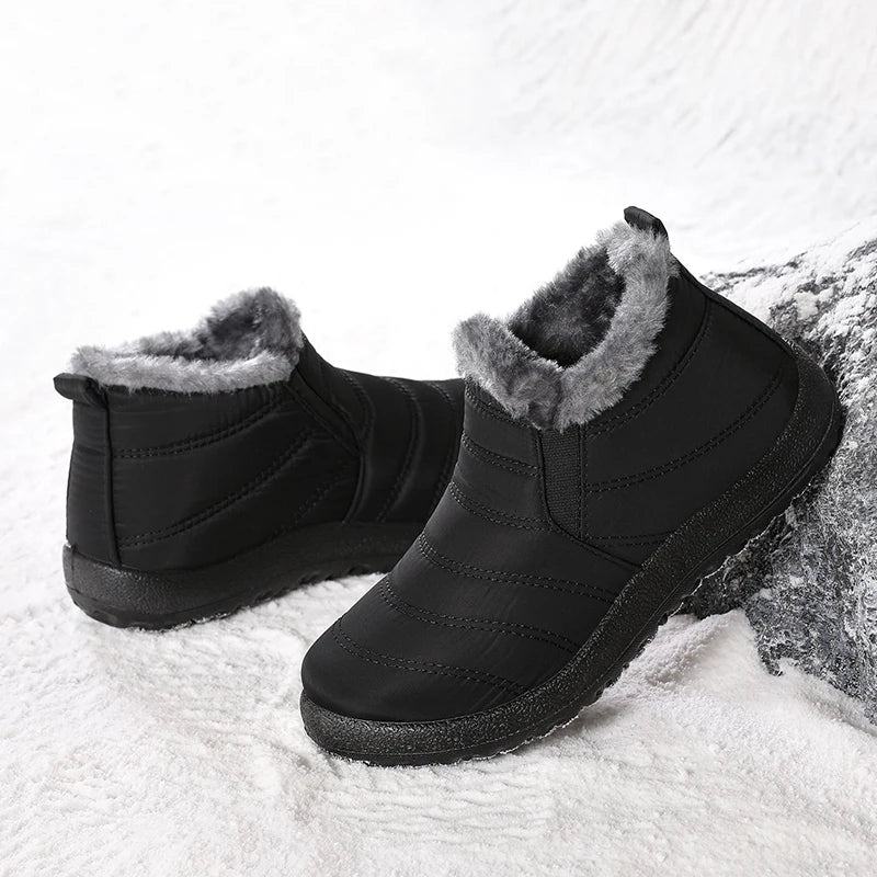 Men's Boots Snow Warm Hiking Winter Boots Man Lightweight Man Shoes Unisex Waterproof Ankle Boots Footwear Men's Work Shoes