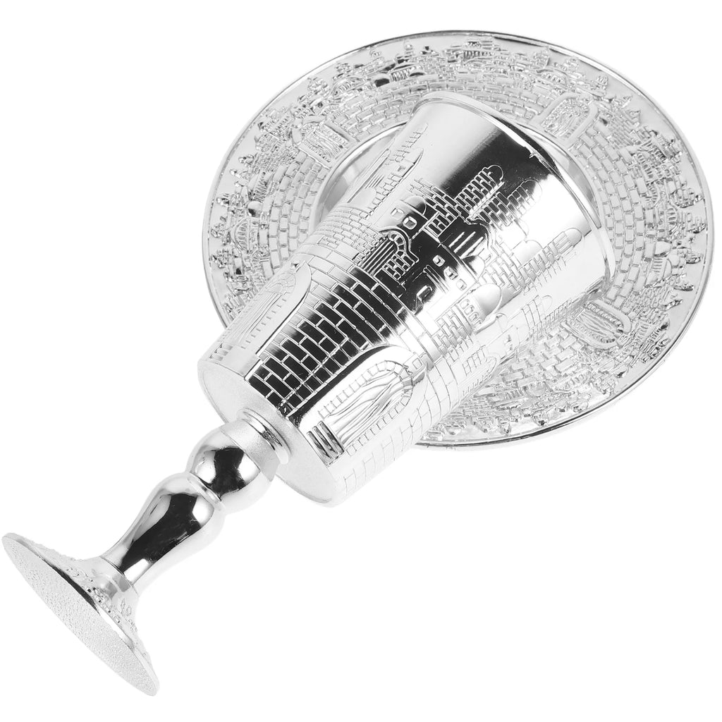 Jar Cup Jewish Holy Grail Silver Tray Judaica Shabbos Cups European Style