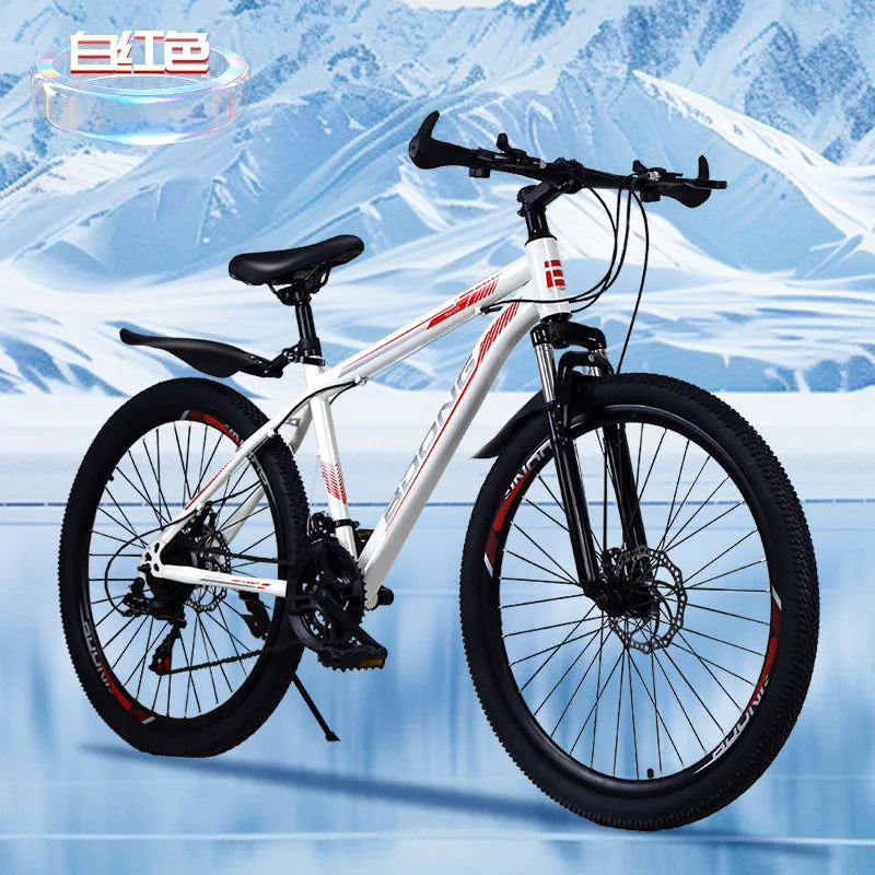 Mountain Bike Adult Mountain Bicycle24Inch2610 Inch College Student Bike with Variable Speed and Disc Brake
