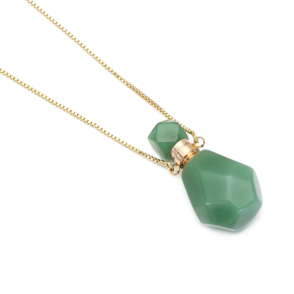 1Pc Irregular Rainbow Stone Natural Crystal Chakra Rock Necklace Golden Plated Quartz Pendant Nice Gift For Lover Friends
