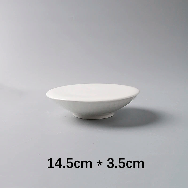 Creative Ceramic Plate 3D Shape Solid Color Simple Restaurant Homehold Dinnerware Snacks Afternoon Tea Dessert Cake Plates