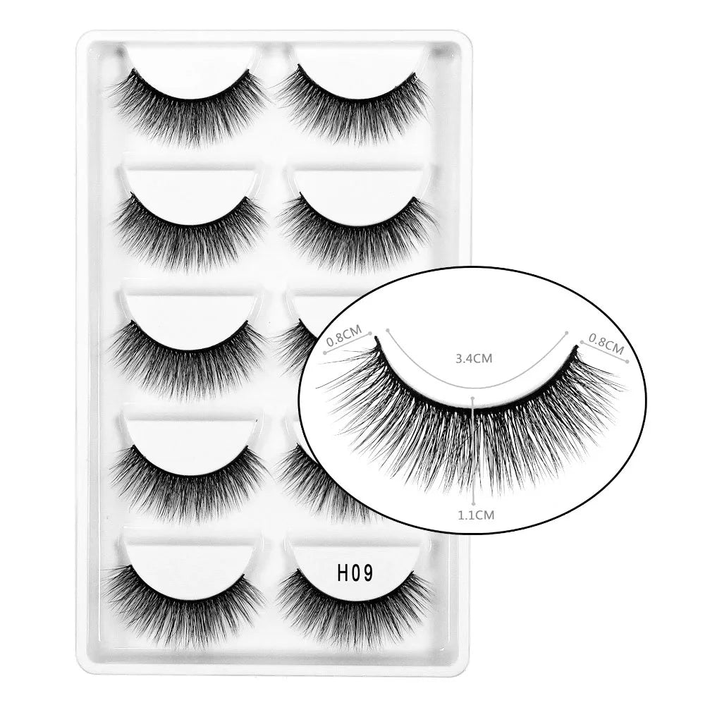 Flash girl The most popular 3DH series 10 Styles 3D faux mink lashes silk eyelashes natural model private label packaging