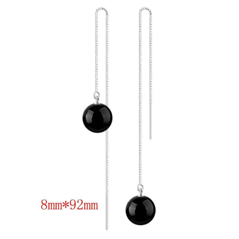 Korean Red Natural Stone Drop Earrings For Women Natural agate Jewelry Bridal Party Wedding Tassel Earrings 2023 Trendy 2Z40