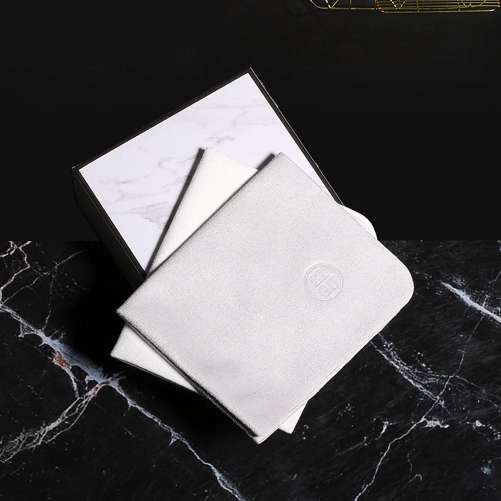 10PCS Glasses Cloth Microfiber For Cleans Lenses Glasses Screens Cameras Eyeglasses Cell ( Grey White )