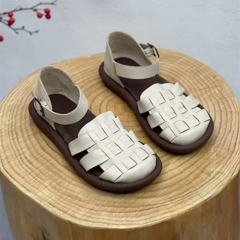 Sandals Women 2023 Flats Elegant Woman Shoes with Low Heels Platform Mules Casual Luxury Designer Gladiator  Sabot