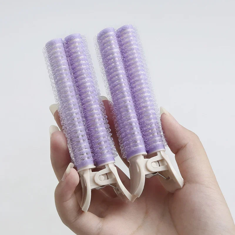 2pcs Fluffy Natural Hair Root Clip Women Girls Hair Styling Clip Lazy Curly Hair Roller Korean Pink Hair Clips Hair Accessories