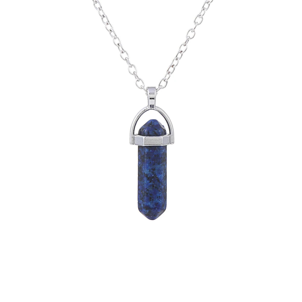 1Pc Irregular Rainbow Stone Natural Crystal Chakra Rock Necklace Golden Plated Quartz Pendant Nice Gift For Lover Friends