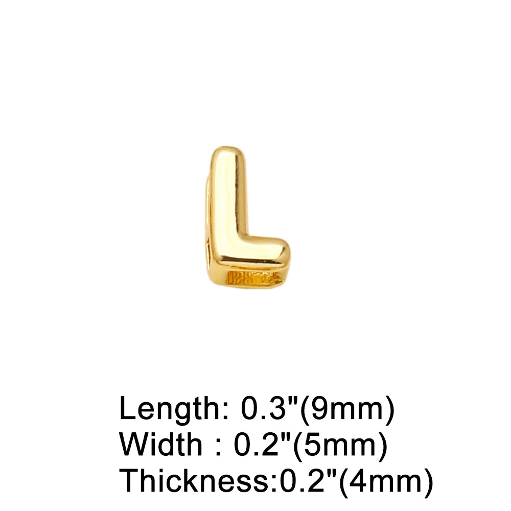 FLOLA Minimalist 26 Letters DIY Necklaces for Women Gold Plated Chain Custom Name Necklace Simple Jewelry Gifts nkev10