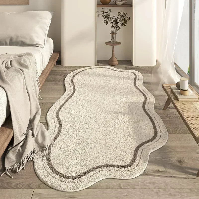 Irregular Living Room Large Area Carpets Minimalist Bedroom Bedside Carpet Plush Coffee Table Rugs Soft Comfortable Rug Alfombra