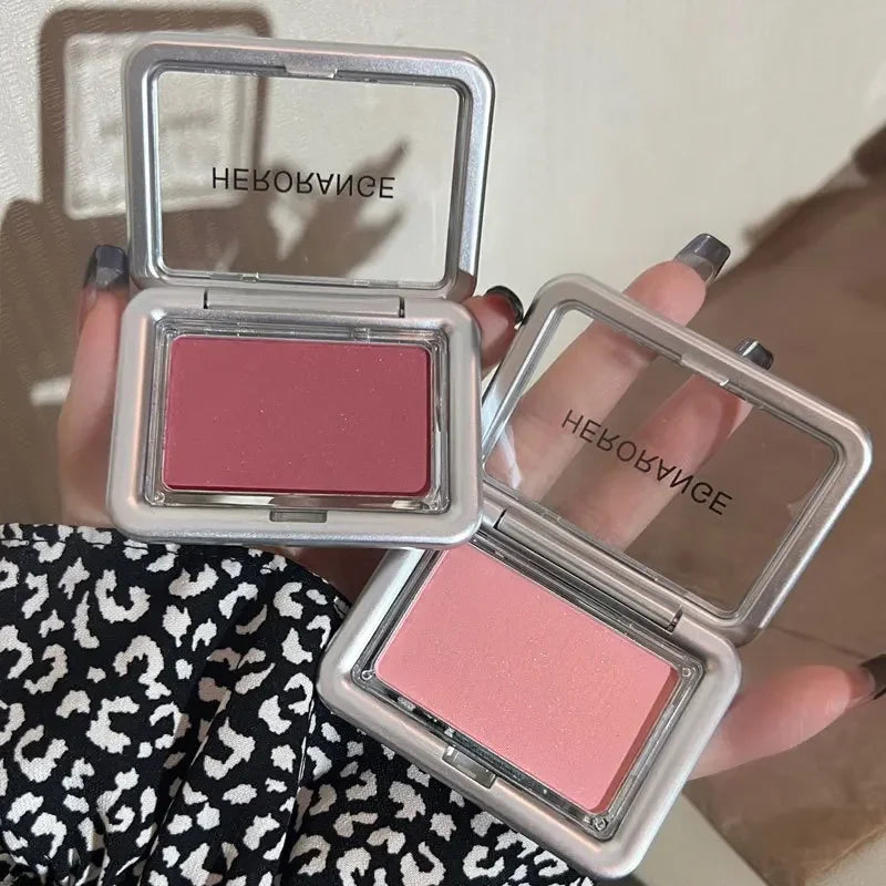 5 Colors Cream Blusher Powder Palette Natural Long Lasting Makeup Rouge Clear Peach Pink Cheek Contouring Korean Blush Cosmetics