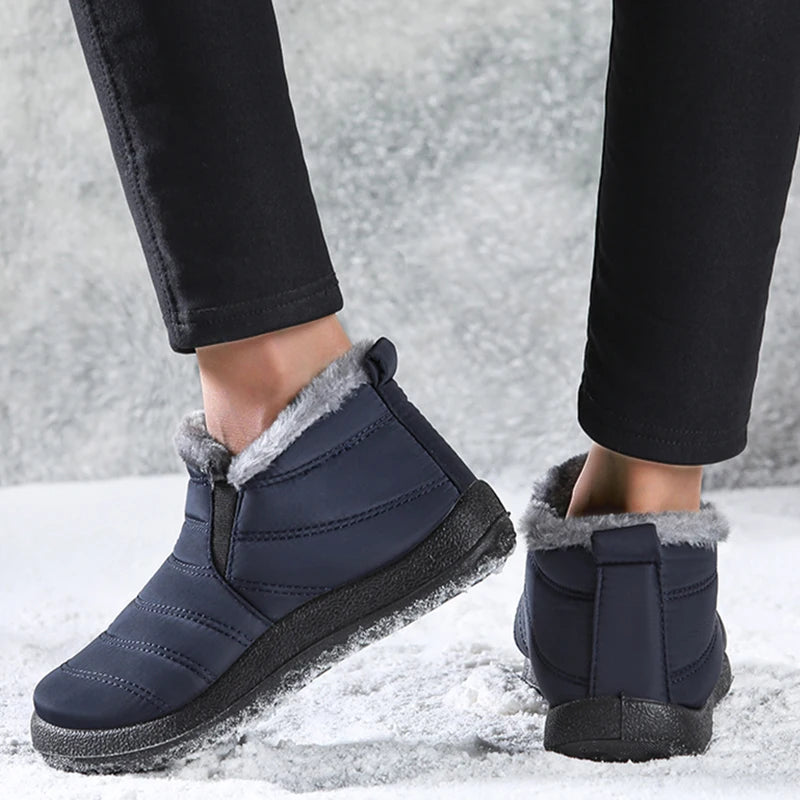 Men's Boots Snow Warm Hiking Winter Boots Man Lightweight Man Shoes Unisex Waterproof Ankle Boots Footwear Men's Work Shoes
