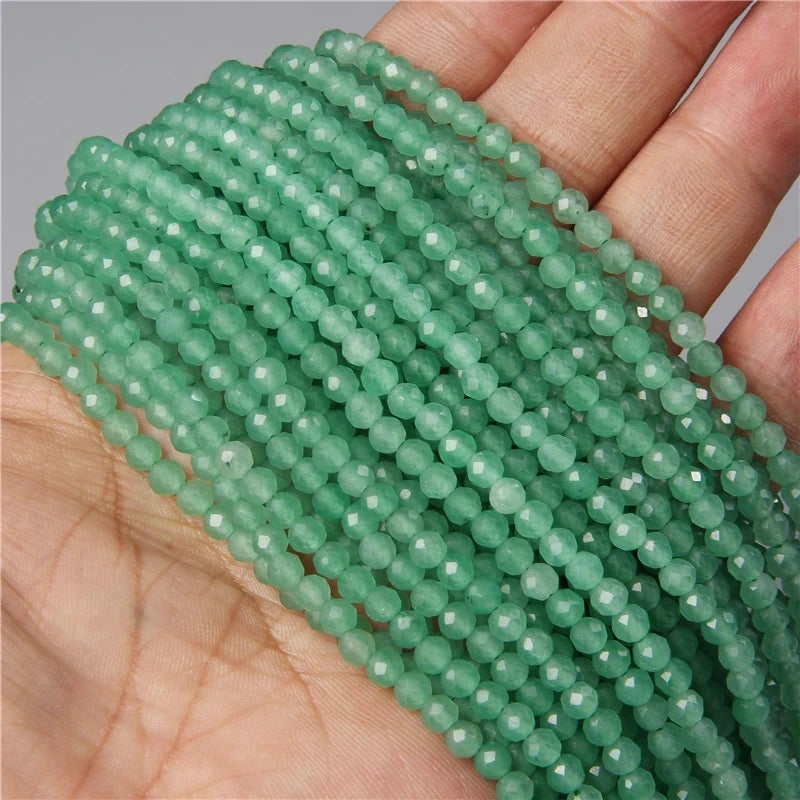 Faceted Natural 2 3 mm Stone Bead Zircon Rose Quartzs Amethysts Rubys Agates Seed Beads for Jewelry Making Beadwork DIY Supplies