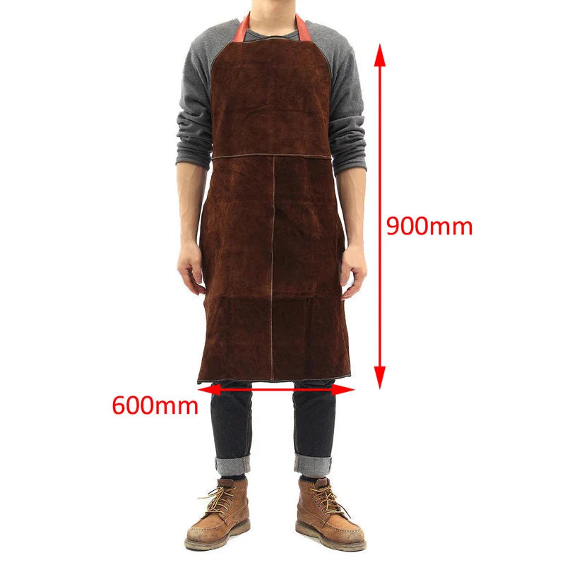 Welding Apron Leather Cowhide Welder Protect Cloths Carpenter Blacksmith Garden Working Apron Anti-scalding Apron
