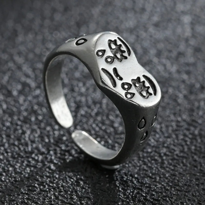 Simple Big Cross Rings for Men Boy Crucifix Black Color Ring Religious Male Jewelry Gift for Christian Catholicism